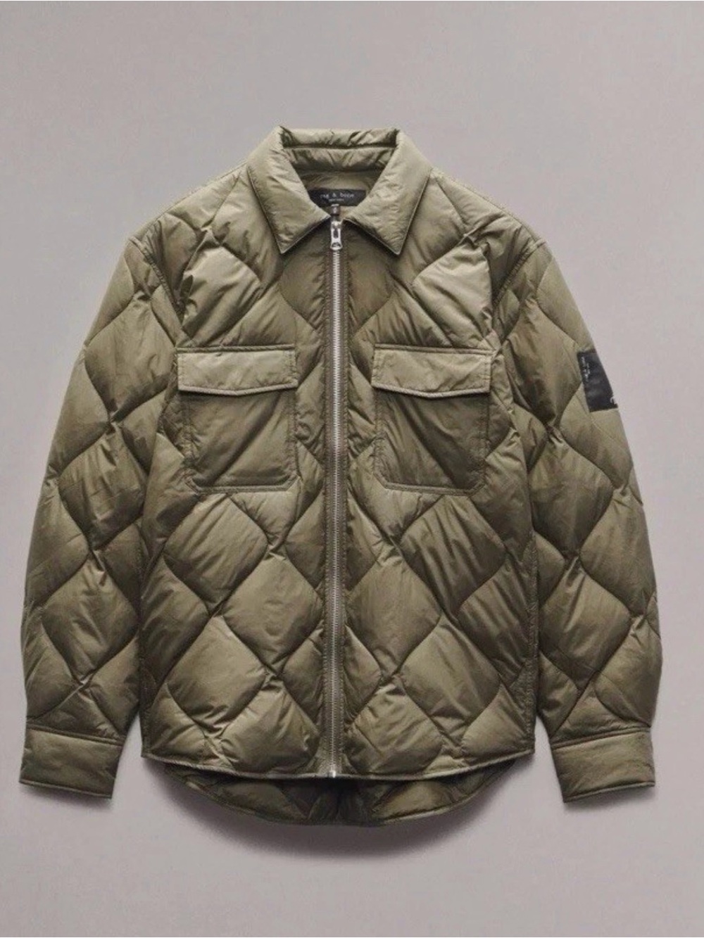 rag & bone Men’s Dane Quilted Down Jacket in Olive